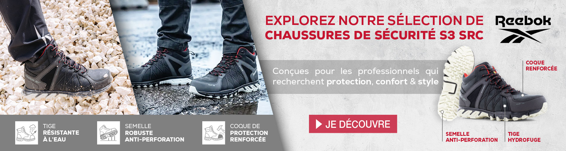 REEBOK - CHAUSSURES DE SÉCURITÉ S3 SRC