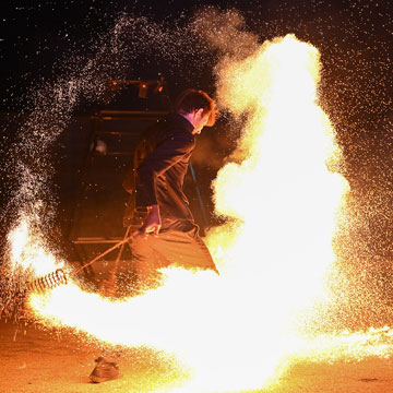 Spectacle de feu 130 ans Bailly-Quaireau